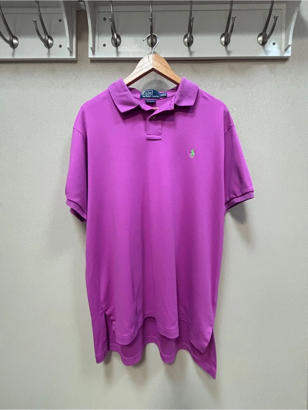 Ralph Lauren Men's Bright Magenta XL Polo Shirt, Gently Used